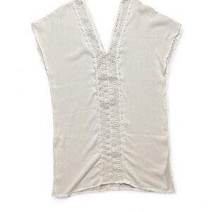 Kona Sol Women's White Beach Cover-up/Boho Top
